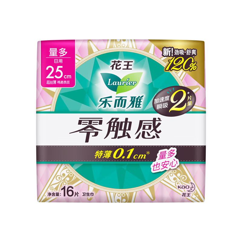 花王樂而雅超絲薄特長日用護(hù)翼型16片*4